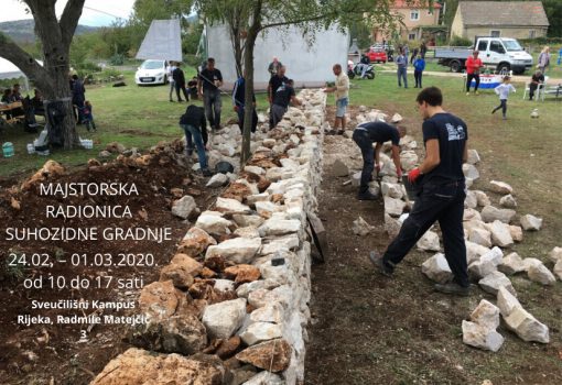 Otvorene prijave za radionicu izrade suhozida u susjedstvu Kampus