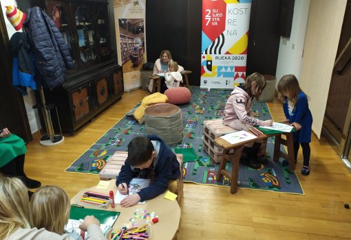 Radionica za najmlađe na temu pomorstva u dnevnom boravku susjedstva Kostrena