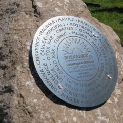 Time capsule of 27 ECOC neighbourhoods buried on the Trsat Campus